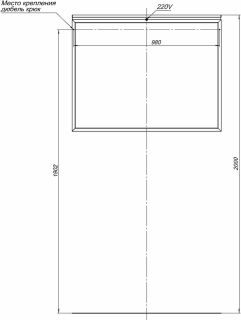 Зеркало Allen Brau Priority 1.31017.60 с подсветкой Медь браш